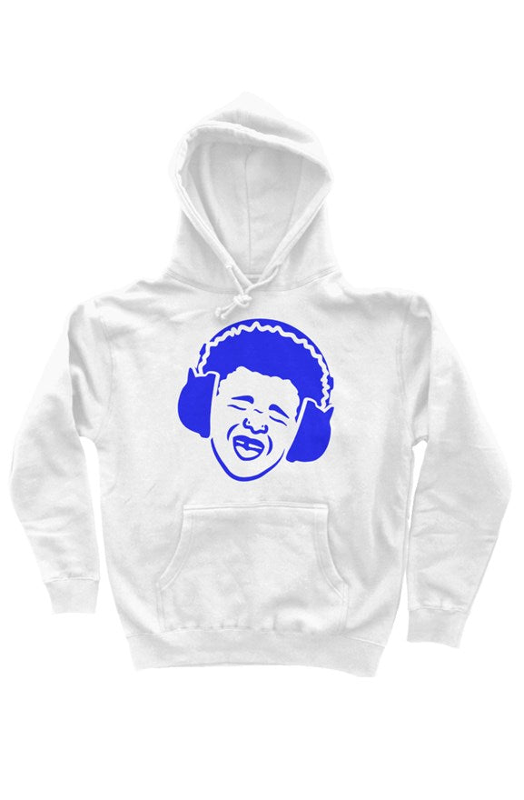 ots head white|blue hoodie