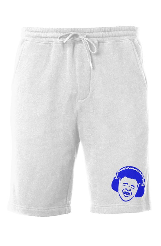 ots head white|blue fleece shorts