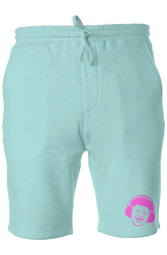 Mint|pink OTS head Fleece Shorts