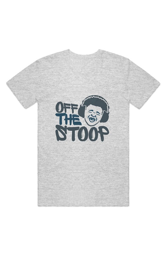 off the stoop grey | dusky blue t-shirt