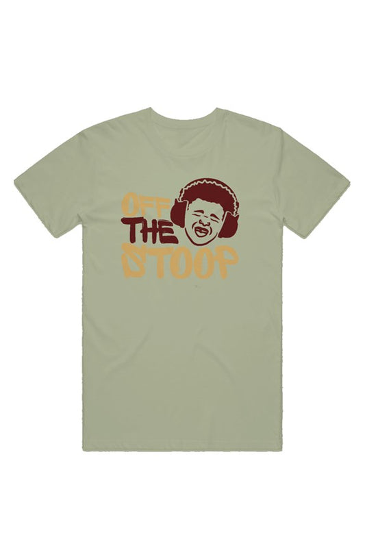 Off The Stoop Maroon|Khaki|Pisticho tee